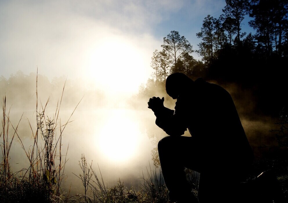 Person praying